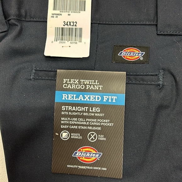Dickies Flex Twill Cargo Pant Relaxed Fit Straight Leg Cell Phone Pocket - Picture 2 of 4